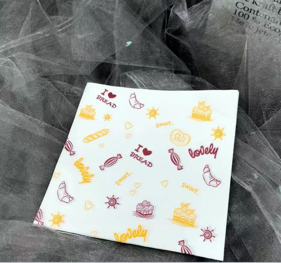MINI GREASE-PROOF PAPER/ WAX PAPER 7"X7" INCHES