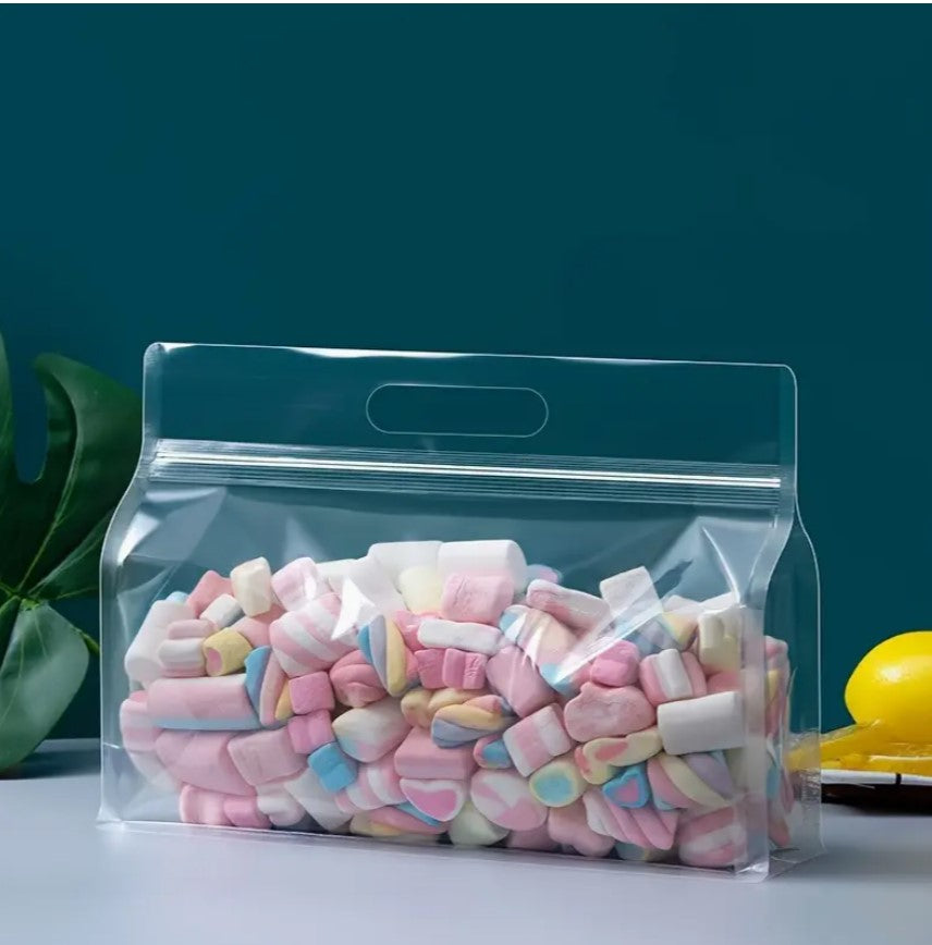 Clear Flat Bottom Zipper Pouch(10pcs)