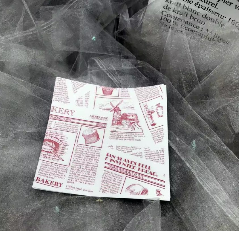 MINI GREASE-PROOF PAPER/ WAX PAPER 7"X7" INCHES