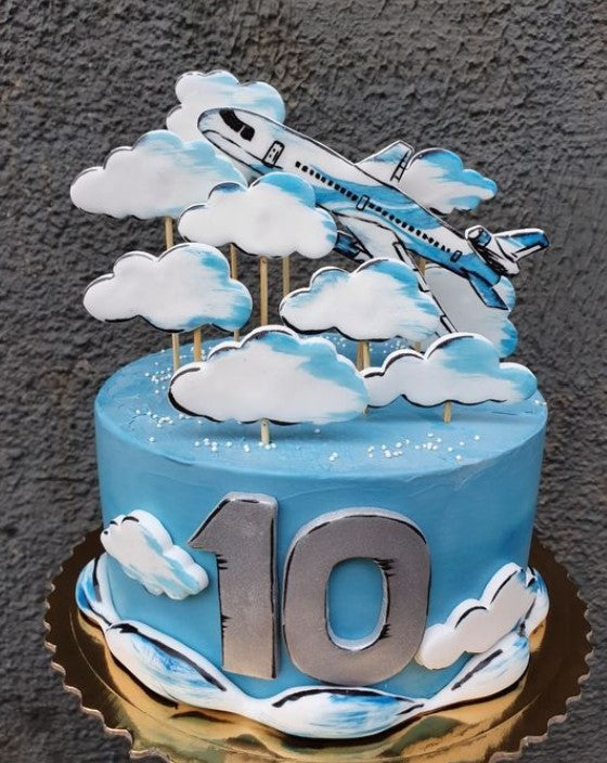 MINI AERO PLANE CAKE TOPPERS