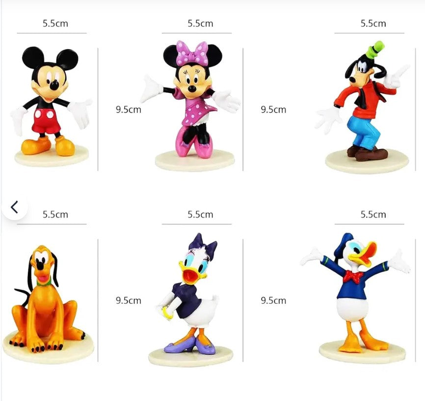 SET OF 6 MICKEY MOUSE CLUB HOUSE DONALD DUCK CAKE TOPPERS