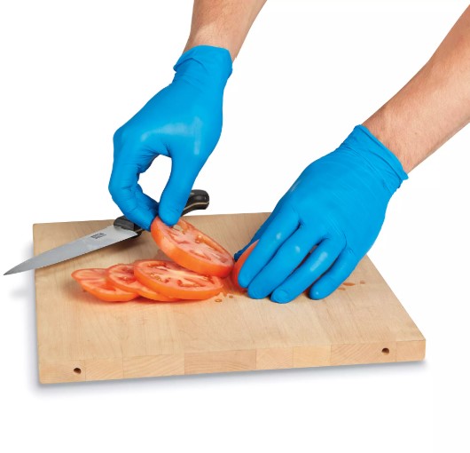 BLACK NITRILE FOOD HANDLING GLOVES (1 Pair)