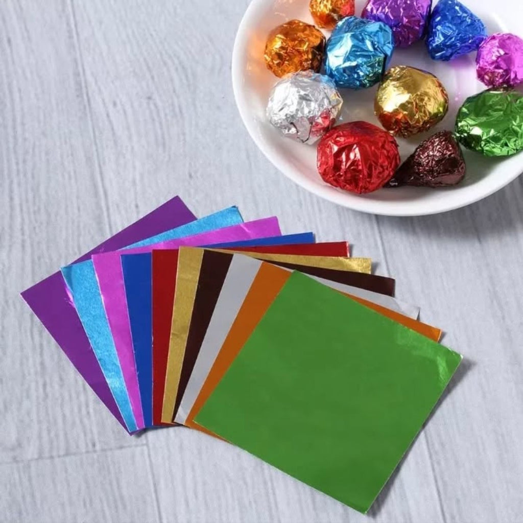 CHOCOLATE FOIL 3.2x3.2"inches/ 8x8cm -100pcs