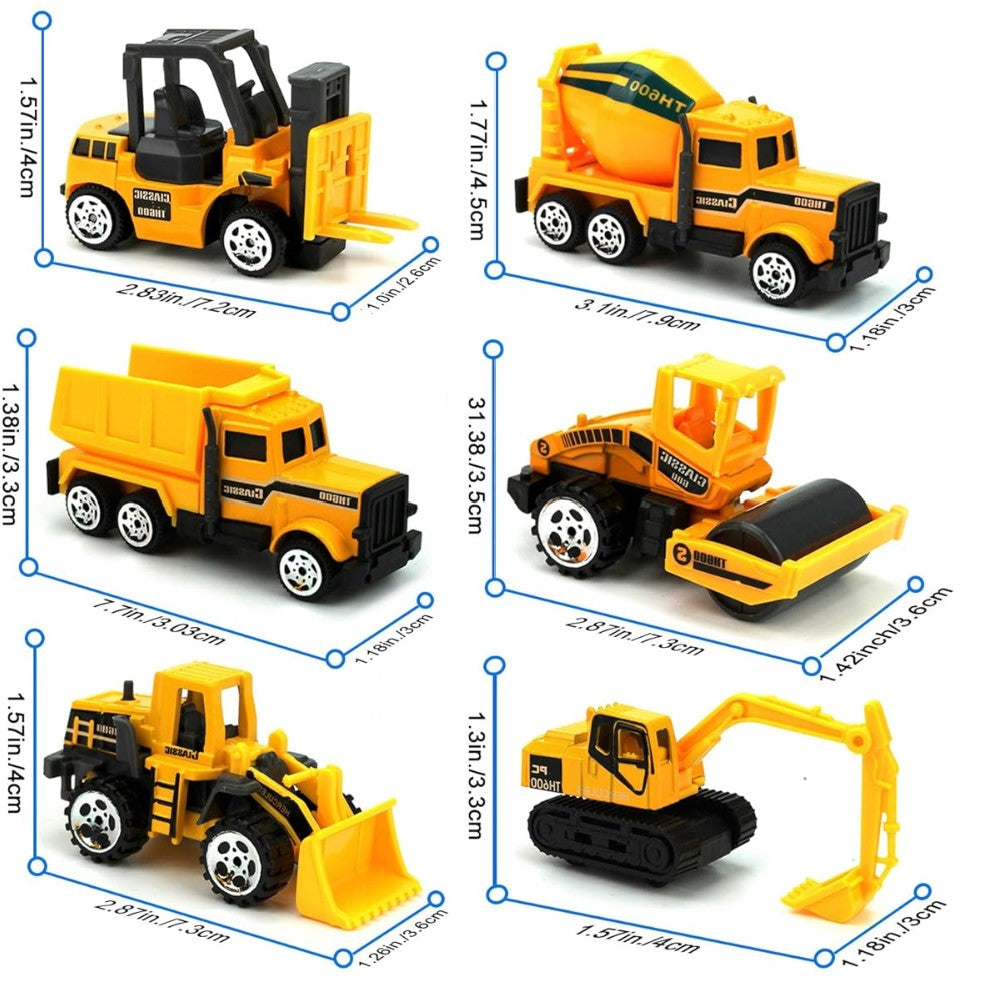 CONSTRUCTION  ENGINEERING TRUCKS (SET OF 6)