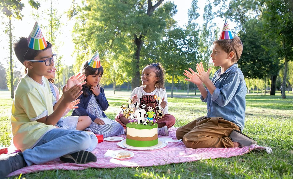 Football Cake Toppers for Boys Football Player Cake Decorations Birthday Cake Decorating
