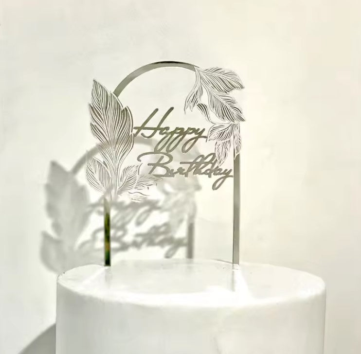 Arc Birthday Cake Toppers