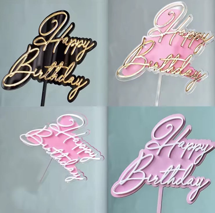 Happy Birthday Cake Topper
