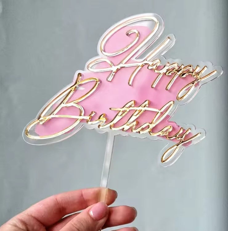 Happy Birthday Cake Topper
