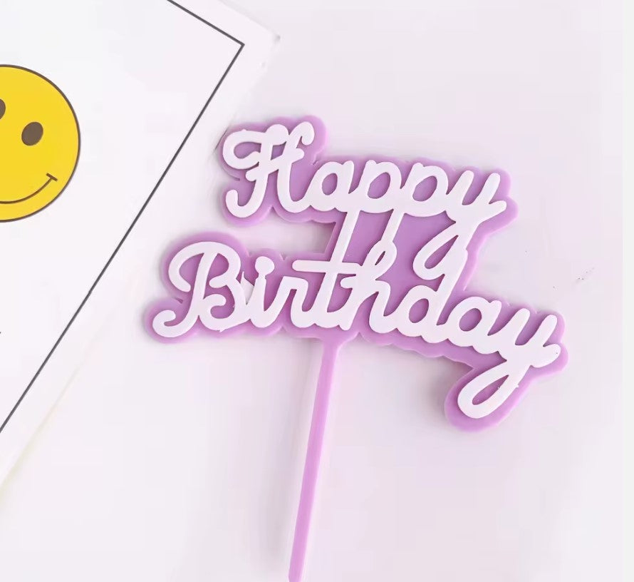 Happy Birthday Cake Topper "C"