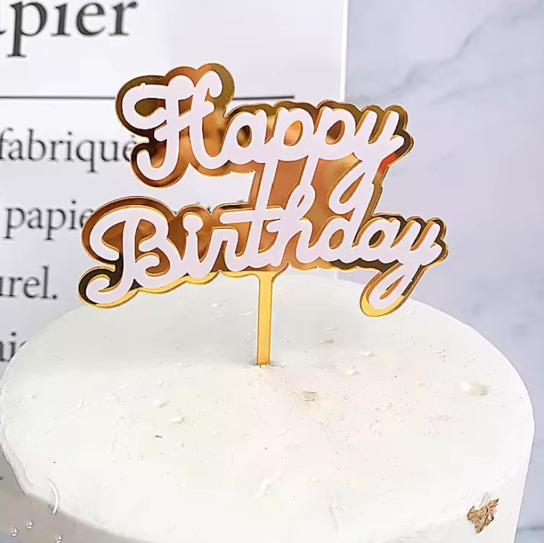 Happy Birthday Cake Topper "C"