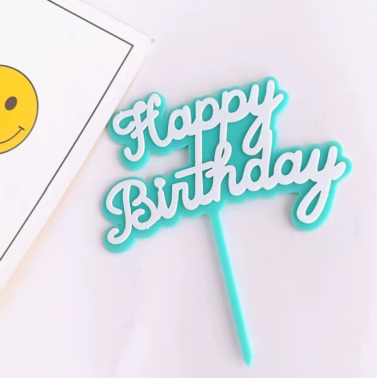 Happy Birthday Cake Topper "C"