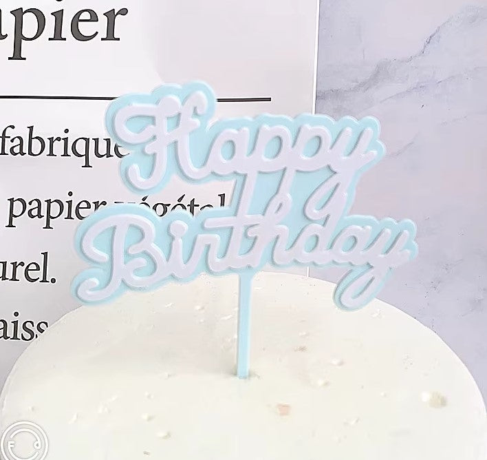 Happy Birthday Cake Topper "C"