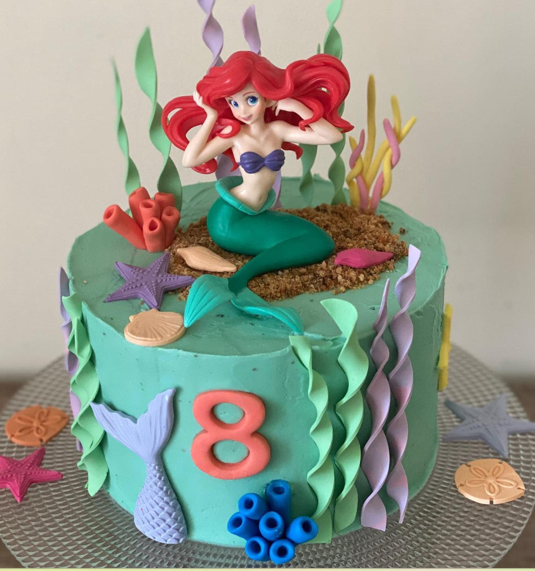 LITTLE MERMAID ARIEL CAKE TOPPER