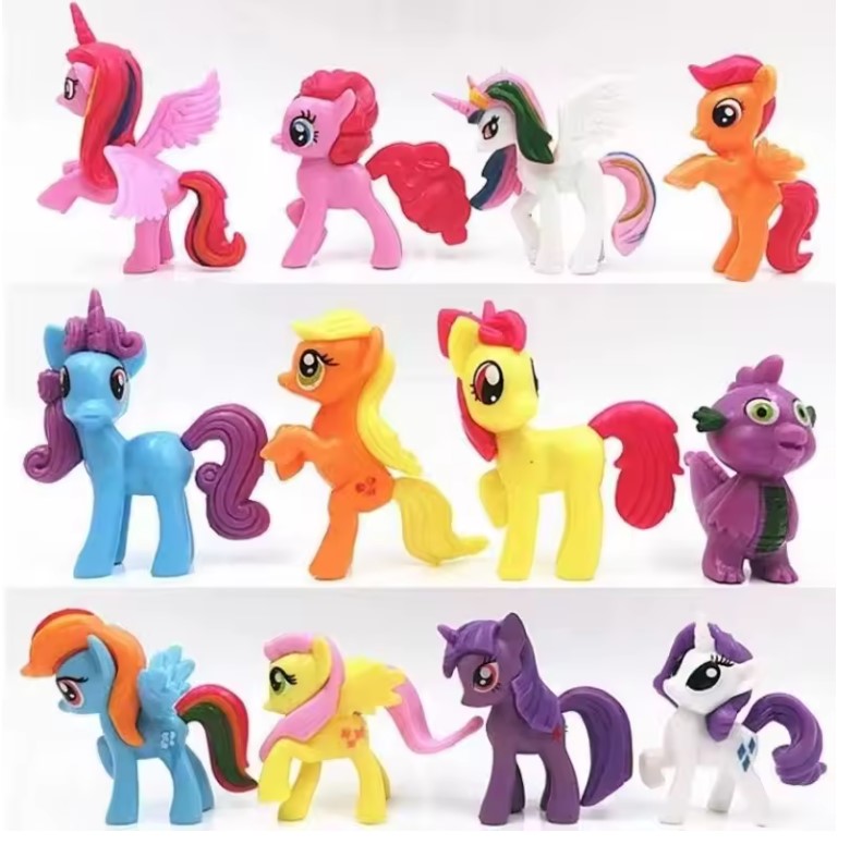 SET OF 12 LITTLE PONY CAKE TOPPER