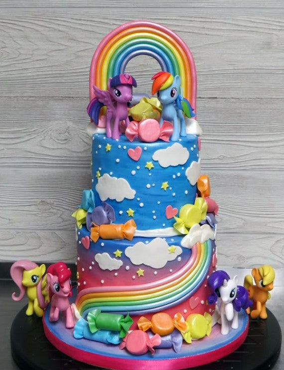 SET OF 12 LITTLE PONY CAKE TOPPER