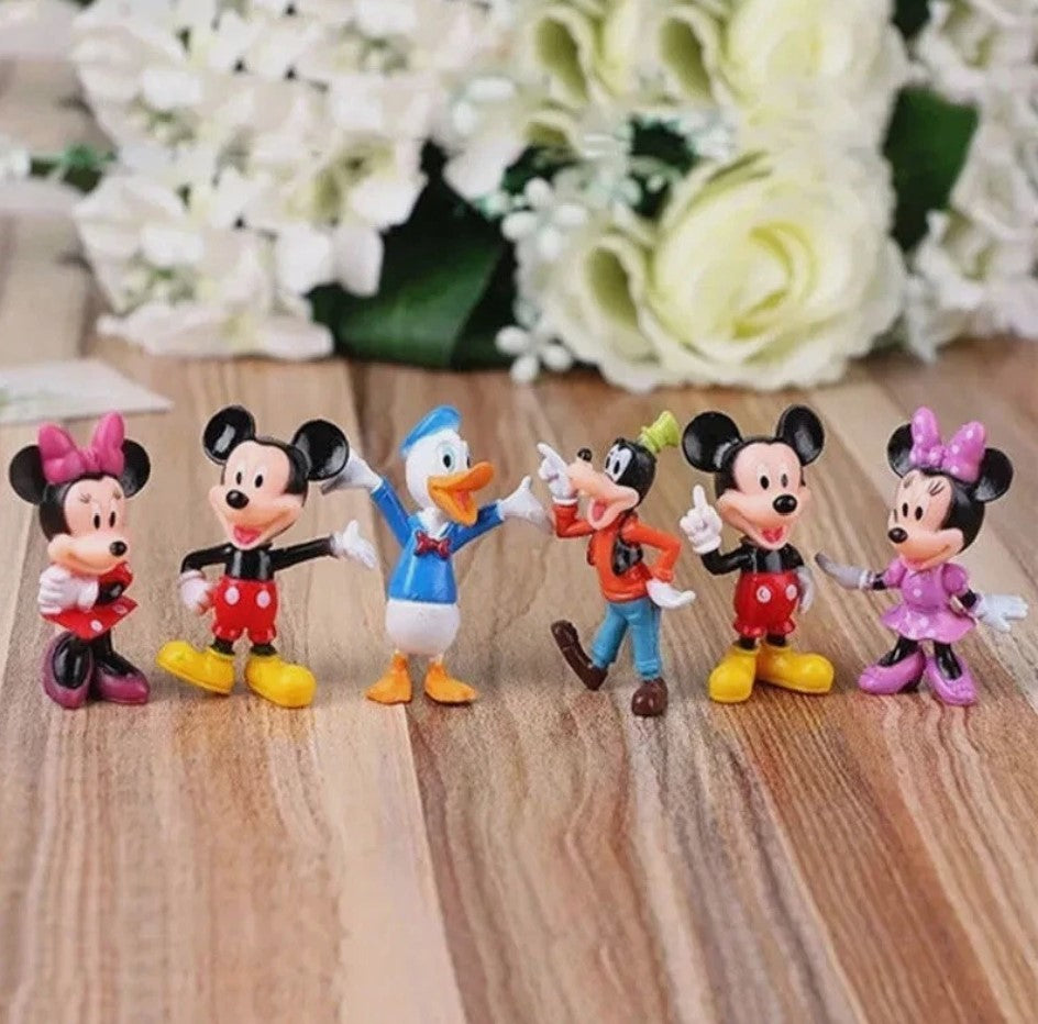 SET OF 6 MINI MICKEY MOUSE CLUB HOUSE DONALD DUCK CAKE TOPPERS