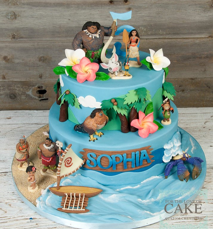 MOANA SET OF 6 CAKE TOPPERS