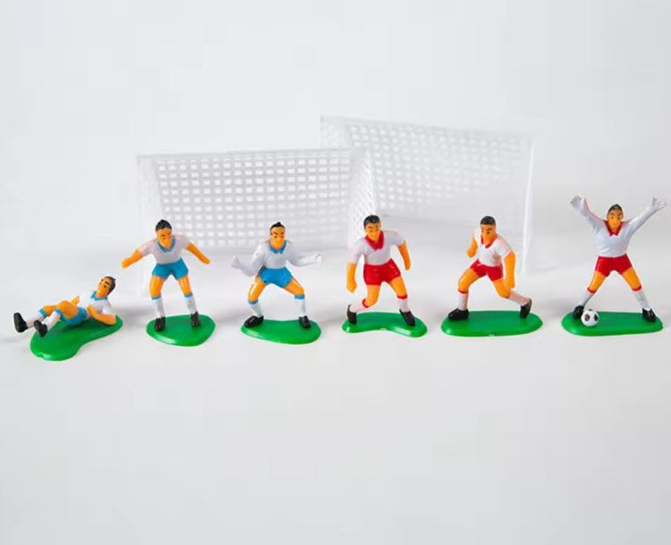 8PCS SOCCER PLAYERS CAKE TOPPER