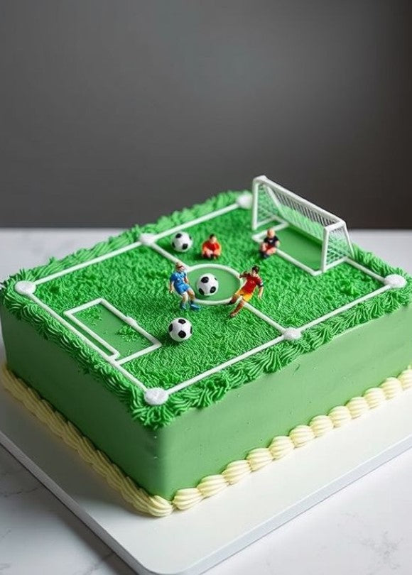 8PCS SOCCER PLAYERS CAKE TOPPER
