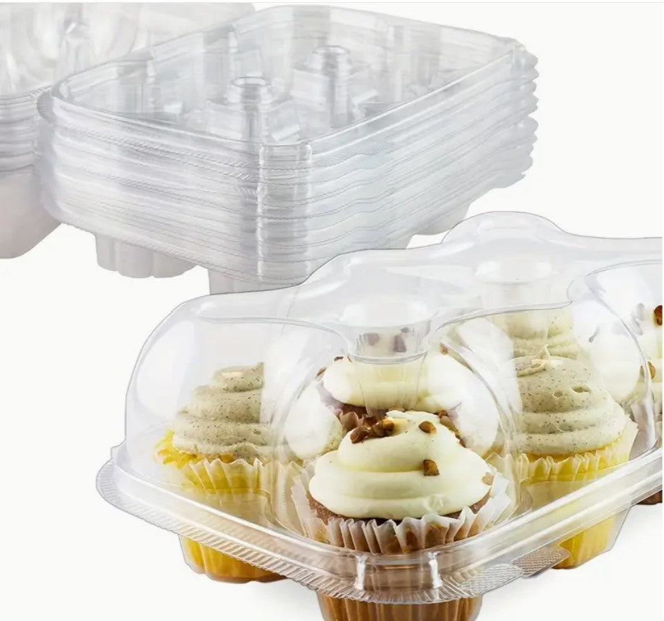 6 Hole Clear Cupcake Container