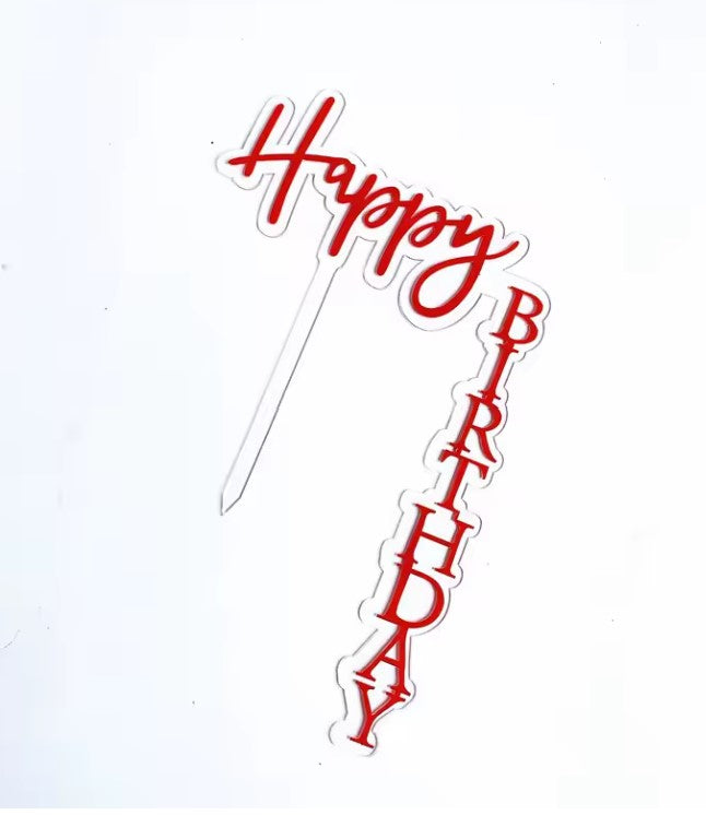 Double Layer Waterfall/ Floating / Vertical Birthday Cake Topper