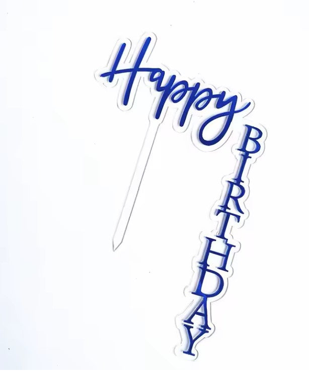 Double Layer Waterfall/ Floating / Vertical Birthday Cake Topper