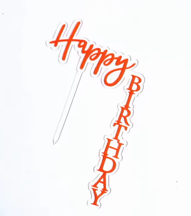 Double Layer Waterfall/ Floating / Vertical Birthday Cake Topper