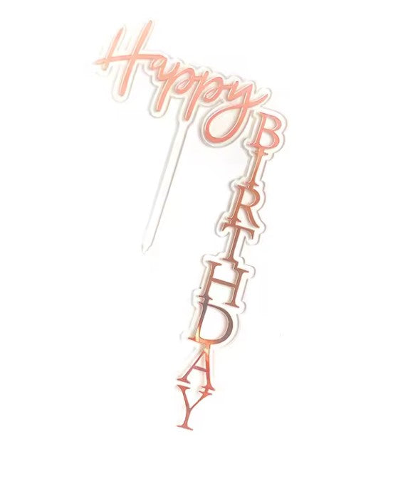 Double Layer Waterfall/ Floating / Vertical Birthday Cake Topper