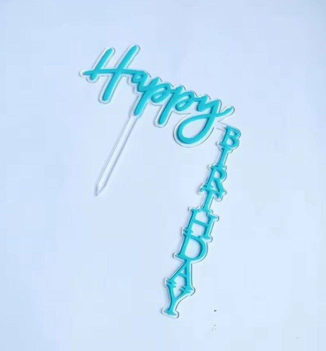 Double Layer Waterfall/ Floating / Vertical Birthday Cake Topper