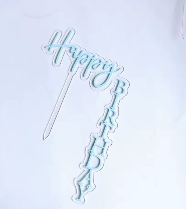 Double Layer Waterfall/ Floating / Vertical Birthday Cake Topper