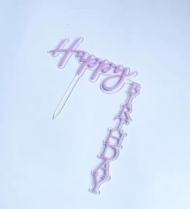 Double Layer Waterfall/ Floating / Vertical Birthday Cake Topper