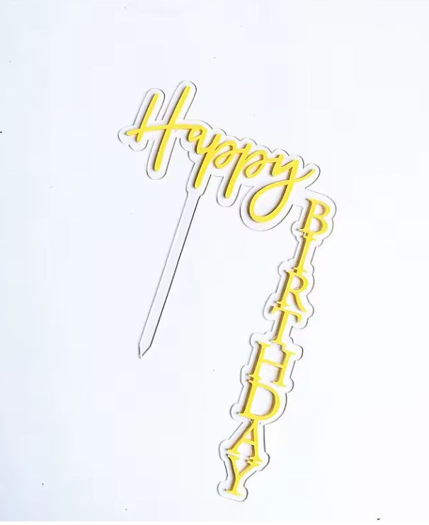 Double Layer Waterfall/ Floating / Vertical Birthday Cake Topper