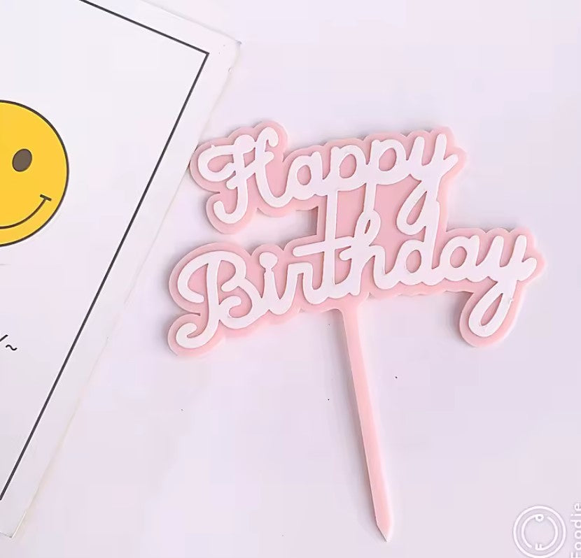Happy Birthday Cake Topper "C"