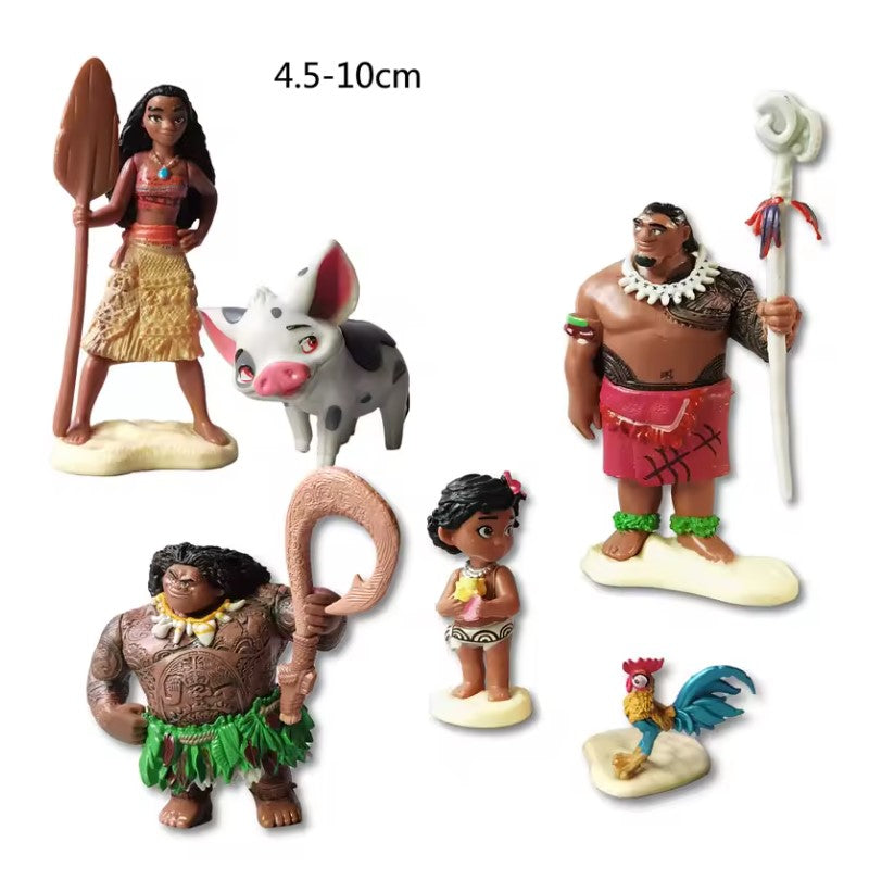 MOANA SET OF 6 CAKE TOPPERS